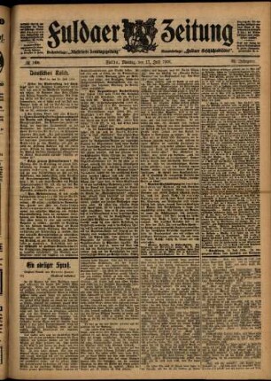 Ausgabe vom Montag, den 17. Juli 1905.