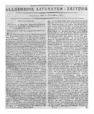 Meiners, C.: Allgemeine kritische Geschichte der ältern und neuern Ethik oder Lebenswissenschaft etc. (Beschluß der im vorigen Stück abgebrochenen Recension.)