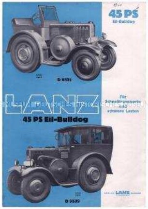 Zugmaschine "Eil-Bulldog"