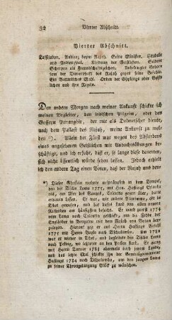 Vierter Abschnitt. Tassisudon. Audienz beym Rajah. ...
