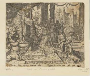 Ahasuerus krönt Esther zur Königin, Blatt 1 der Folge "Geschichte der Esther"