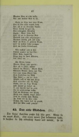 45. Das eitle Mädchen