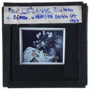 Cézanne, Stillleben mit Blumen und Früchten