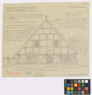 Reichenfelde (Kreis Königsberg/Neumark): Hof Nr. 18 Fritz Gericke. Wohnhaus (Westansicht)