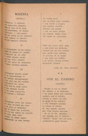 Por el camino : (Zamba)