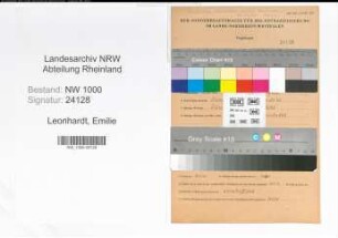 Entnazifizierung Emilie Leonhardt, geb. 06.10.1906 ()