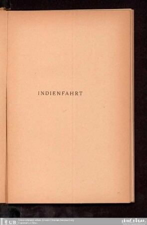 Indienfahrt