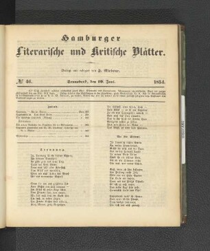No. 46. 10. Juni 1854