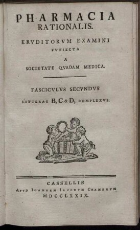 Fasciculus Secundus Litteras B, C & D, Complexus.