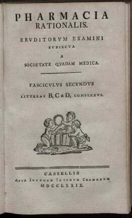 Fasciculus Secundus Litteras B, C & D, Complexus.