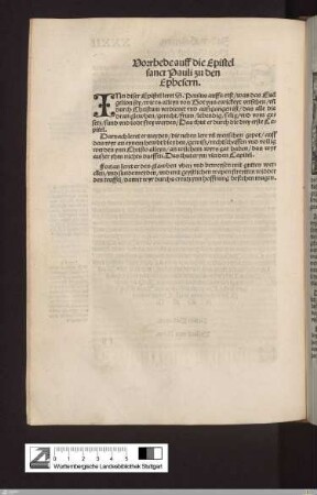 Die Epistel S. Pauli Zu den Ephesern