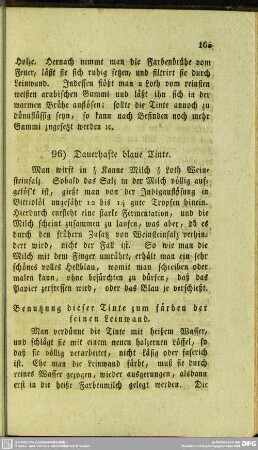 96. Dauerhafte blaue Tinte
