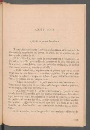 Capítulo II - "Jaime es ya un hombre"