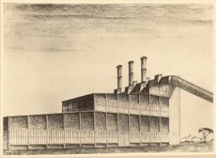 BBC (Brown, Boveri & Cie), China Zechenkraftwerk: Perspektivische Ansicht