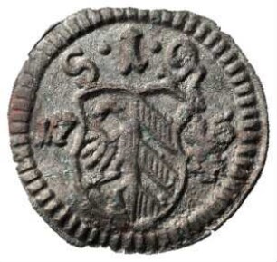 Fundmünze, Pfennig, erste Hälfte 18. Jh.