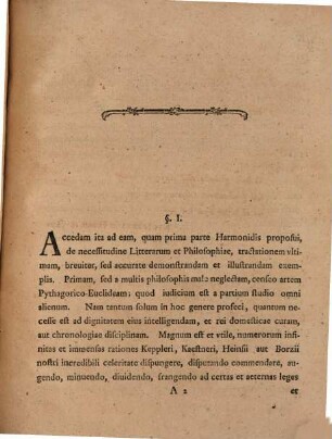 Harmonides, Pars altera. Ad orationem aditialem ... audiendam humanissime invitat Christianus Augustus Clodius