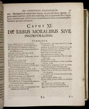 Caput XI. De Rebus Moralibus Sive Incorporalibus. - Caput XVIII. De Restitutione In Integrum.