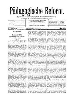Nochmals zur Reform des orthographischen Unterrichts : (Schluß)