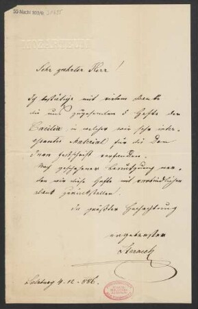 Brief an B. Schott's Söhne : 04.12.1886