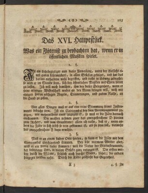 Das XVI. Hauptstück