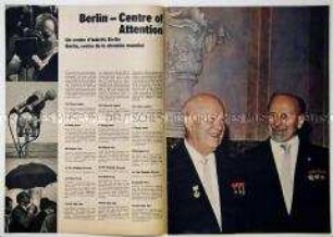 Sonderdruck über den Staatsbesuch von Nikita Chrustschow in der DDR (dreisprachig)