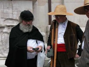 Salzburg - Schauspieler : Kostümierte Schauspieler. Aufgenommen in der Altstadt von Salzburg, 2004