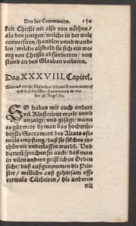Das XXXVIII. Capitel