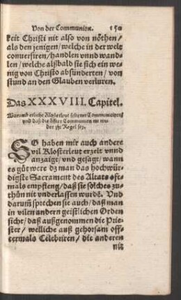 Das XXXVIII. Capitel