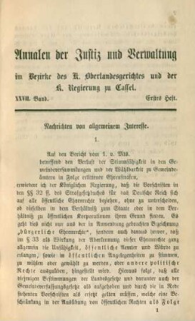 Erstes-viertes Heft