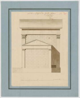 Fischer, Carl von; München; Palais Asbeck, Gartensalon - Seitenfassade (Ansicht)