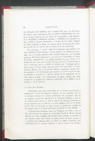 La vida del hombre