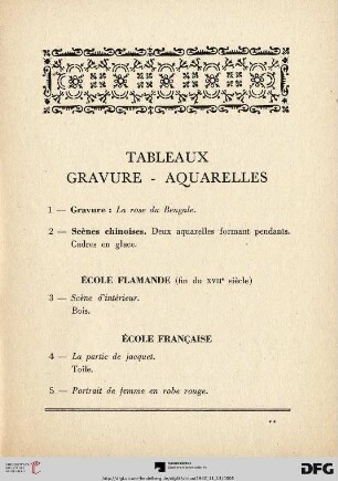 Tableaux - Gravure - Aquarelles