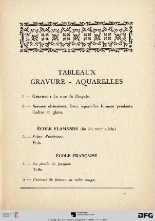 Tableaux - Gravure - Aquarelles