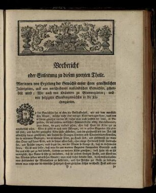 Vorbericht oder Einleitung zu diesem zweyten Theile