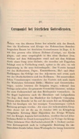 Ceremoniel bei feierlichen Gottesdiensten