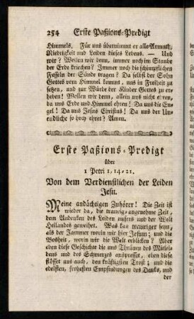 254-258, Meine andaechtigen Zuhoerer! Die Zeit ist wieder da ...