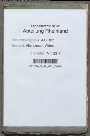 Höfe und Weingüter zu Hersel, Buschdorf und Widdig, Büsche zu Düntzekoven, Capellen etc. und einige beträchtliche Kapitalien
