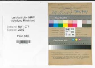 Entnazifizierung Otto Paul , geb. 18.04.1901 (Polizist)
