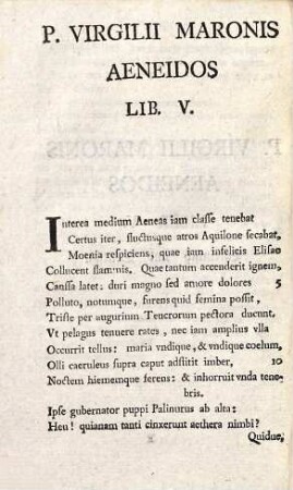 Der Aeneis, eines Heldengedichtes des Publius Virgilius Maro, Fünftes Buch