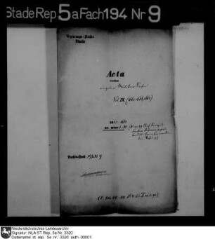 Einzelne Militärsachen, insbesondere Suppliken sowie Verfügungen und Mandate von Gouverneur bzw. Regierung Vol. IX