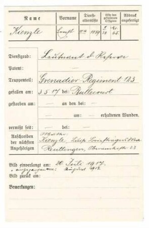 Kienzle, Ernst