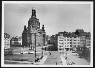Dresden, Frauenkirche : Dresden-Altstadt. Frauenkirche (1726-1743; Entwurf von George Bähr) auf dem Neumarkt