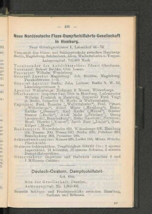 Deutsch-Oesterr. Dempfschiffahrt-