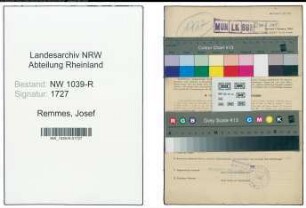 Entnazifizierung Josef Remmes , geb. 12.07.1905 (Automechaniker)