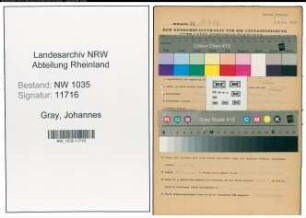 Entnazifizierung Johannes Gray , geb. 25.12.1911 (Steiger)