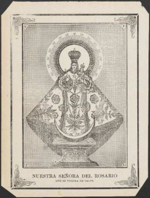 Nuestra Señora del Rosario que se venera en Talpa