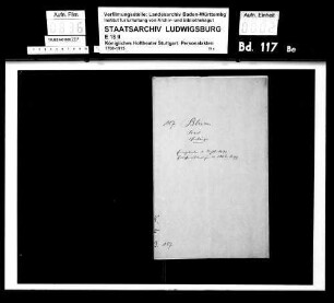 Blum, Karl; Chorsänger; ausgesch.: 1899