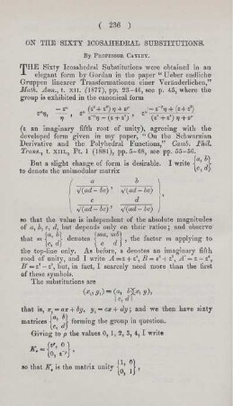 On the sixty isosahedral substitutions.