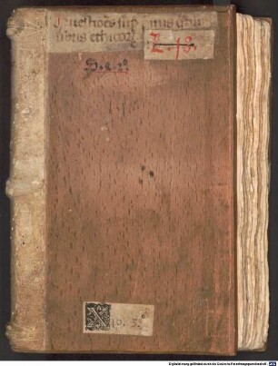 Disputata super primis IV libris Ethicorum, a. 1439 - BSB Clm 19678