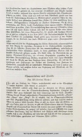 Chaoserlebnis und Antike